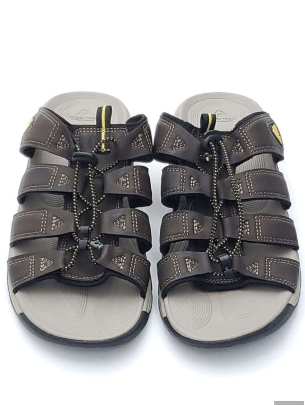 NEW Ozark Mens Trail Fisherman Slide Slip On Sandals Gray/Brown Summer Size 11